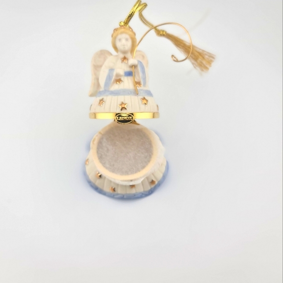 Lenox Hinged Porcelain Trinket Angel Box Christmas Ornament - Picture 3 of 9